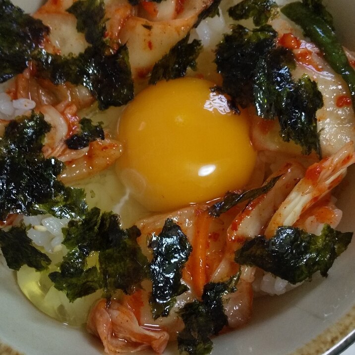 キムチ卵かけご飯☆